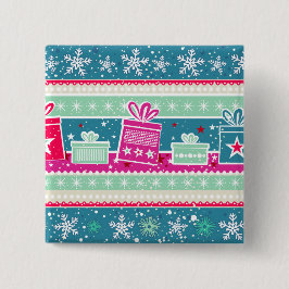 Aangepaste sneeuwvlokken en Cadeaus Vierkante Button 5,1 Cm