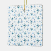 Aangepaste sneeuwvlokken Ontwerp Patroon Kerstmis Keramisch Ornament (Links)