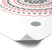 Aangepaste snelgroeigrafiek babymeisje poster (Hoek)