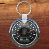 Aangepaste snelheidsmeter voor de gasSleutelhanger Sleutelhanger (Voorkant)