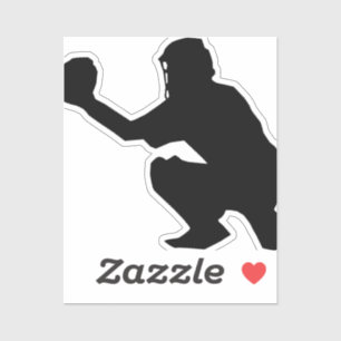 Aangepaste snijder Baseball Catcher Sticker