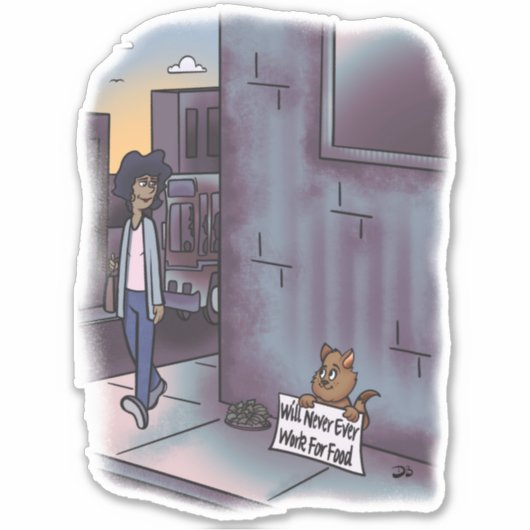 Aangepaste snijkop Stickers (Voorkant)