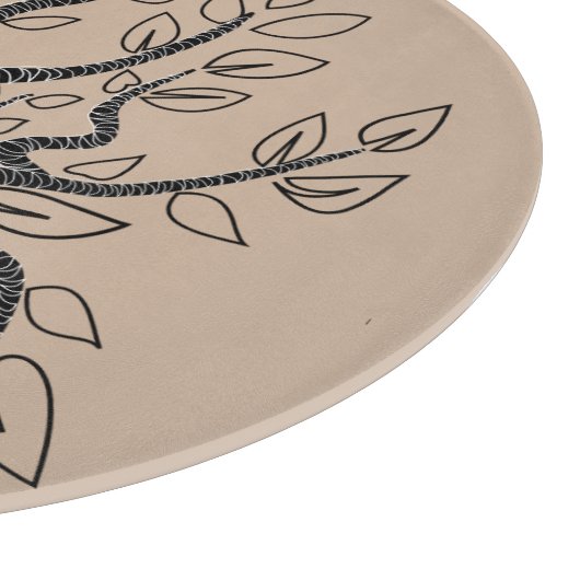 Aangepaste snijplank met boom (Hoek)