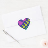 Aangepaste Snoep Tart-schalen voor hartstickers Hart Sticker (Envelop)