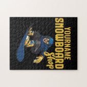 Aangepaste Snowboarder Snowboarden Winkel Big Air Legpuzzel (Horizontaal)