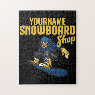 Aangepaste Snowboarder Snowboarden Winkel Big Air Legpuzzel