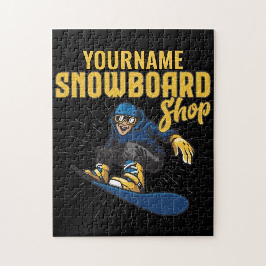 Aangepaste Snowboarder Snowboarden Winkel Big Air Legpuzzel (Verticaal)