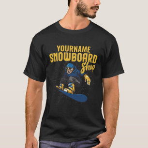 Aangepaste Snowboarder Snowboarden Winkel Big Air T-shirt
