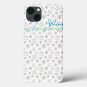 Aangepaste Snowflake iPad-luchtafdekking iPhone 13 Hoesje
