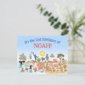 Aangepaste SoCal Birthday Uitnodiging Briefkaart (Staand voorkant)