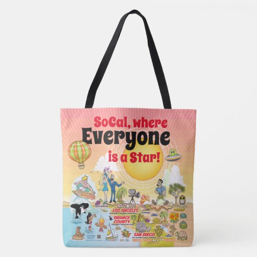 Aangepaste SoCal-Canvas tas (Voorkant)