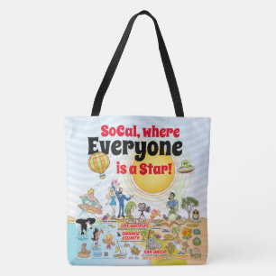 Aangepaste SoCal-Canvas tas