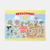 Aangepaste SoCal-welkomstmat Deurmat (Voorkant)