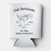 Aangepaste Sociale Club Bachelorette Party Bach Fa Blikjeskoeler (Voorkant)