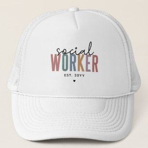 Aangepaste sociale medewerker Vaste afstuderen cad Trucker Pet