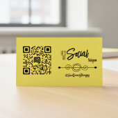 Aangepaste sociale media QR-code zelfinkende stemp Zelfinktende Stempel