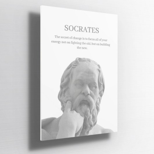Aangepaste Socrates inspirerend offerte Poster