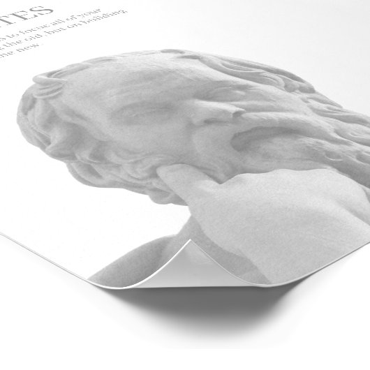 Aangepaste Socrates inspirerend offerte Poster (Hoek)