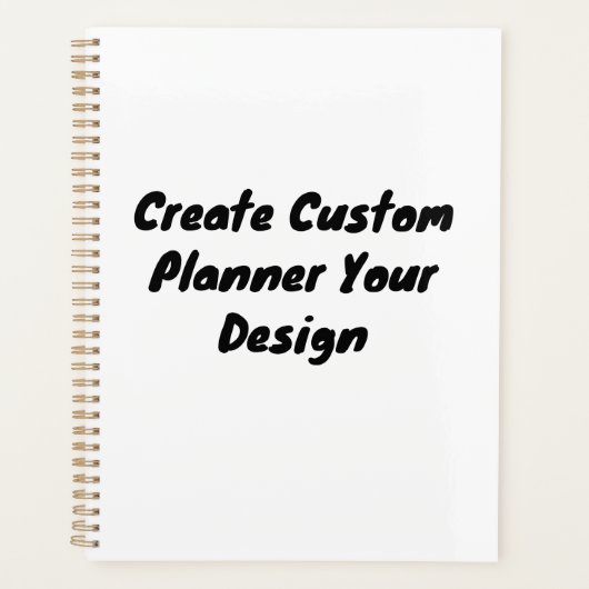 Aangepaste Soft Hoesje Planner met gouden spiraalb (Voorkant)