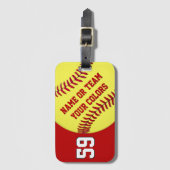Aangepaste Softball Bag Labels Softball of Luggage (Voorkant (verticaal))