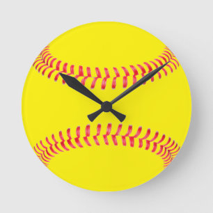 Aangepaste Softball-klok Ronde Klok