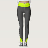 Aangepaste softball leggings (Voorkant)