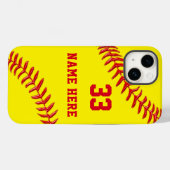 Aangepaste, Softball-telefoons, ouder aan Nieuw Case-Mate iPhone Case (Achterkant (horizontaal))