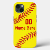 Aangepaste, Softball-telefoontassen, NEWEST - OUDE Case-Mate iPhone Case (Achterkant)