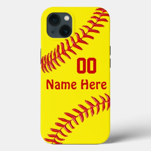 Aangepaste, Softball-telefoontassen, NEWEST - OUDE Case-Mate iPhone Case (Achterkant)