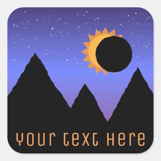 Aangepaste Solar Eclipse 2017 Stickers (Voorkant)