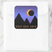 Aangepaste Solar Eclipse 2017 Stickers (Tas)