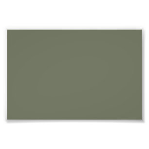 Aangepaste Solid Moss Green Poster Print