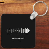 Aangepaste song QR Code Besties Vriendschapsfoto Sleutelhanger (Achterkant)