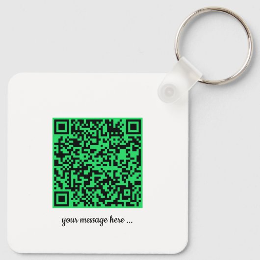 Aangepaste Song QR-code met Afbeelding op maat Sleutelhanger (Achterkant)