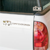 Aangepaste Souvenir Camper Trailer Bumpersticker (Op Truck)