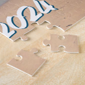 Aangepaste Souvenir Foto Ocean Blue Schilderachtig Legpuzzel (Zijkant)