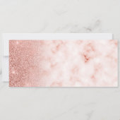 Aangepaste spa dag Roos gouden voucher certificaat Kaart (Achterkant)