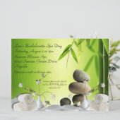 Aangepaste Spa Dag Serene Bachelorette nodigt u ui Kaart (Staand voorkant)