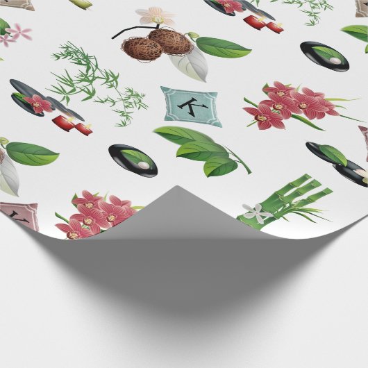 Aangepaste spa-objecten cadeaupapier (Hoek)