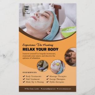 Aangepaste Spa Services Flyer
