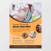 Aangepaste Spa Window Cling Raamsticker (Vel)