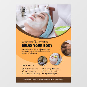 Aangepaste Spa Window Cling Raamsticker