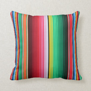 Aangepaste Spaanse Serape Mexican Blanket Fiesta Kussen