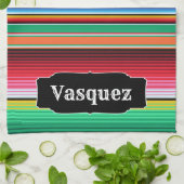 Aangepaste Spaanse Serape Mexican Blanket op maat Theedoek (Gevouwen)