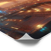 Aangepaste Spaceport Docks Wall Poster (Hoek)