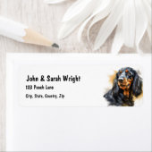 Aangepaste Spaniel Dog Address Label (Insitu)