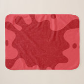 Aangepaste Spat Tomate Rood Sherpa Deken (Voorkant (horizontaal))