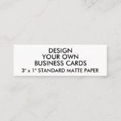 Aangepaste, speciaal aangepaste, dunne Visitekaart Mini Visitekaartje (Voorkant)