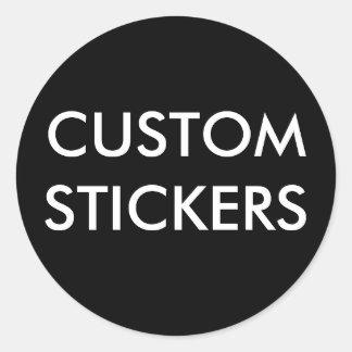 Aangepaste, speciaal voor de ronde geschikte stick sticker