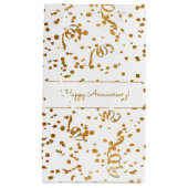 Aangepaste speciale Occasion Gold Confetti Streame Klein Cadeauzakje (Voorkant)